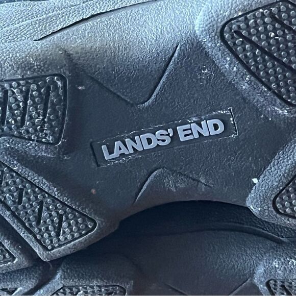 Lands' End Black Quilted Side Zip Boots - Picture 3 of 4